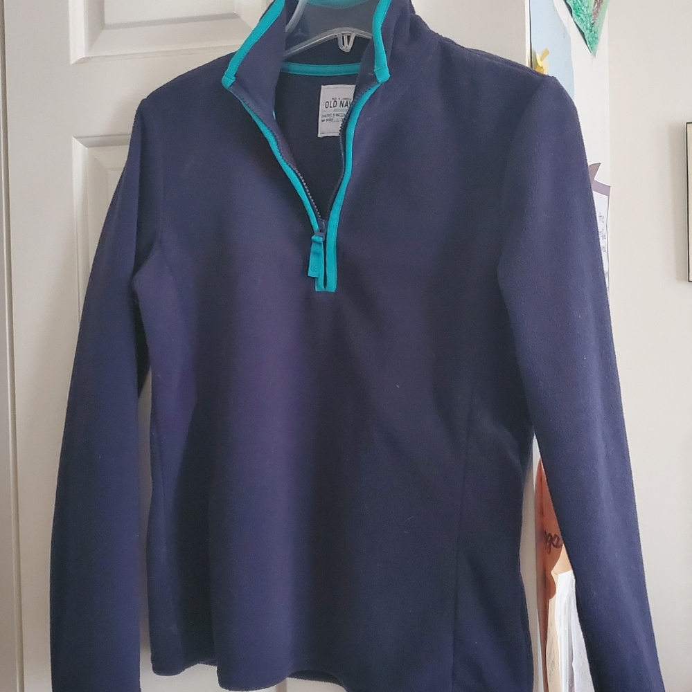 Old Navy fleece 1/4 zip lds pullover top sz M